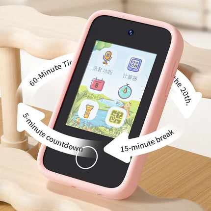 Kids Smart Phone Camera Toy 2.4in Touchscreen Unicorn Baby Multilingual With Music Digital Camera Toys for Girls Boys Age 3-8
