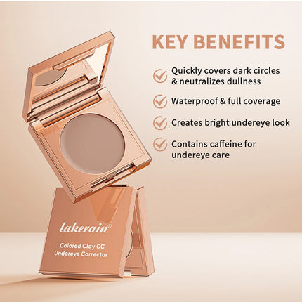 Lakerain Under-eye Color Correcting Concealer Covers Dark Circles Neutralizes Skin Moisturizing Natural-looking Concealer Cream