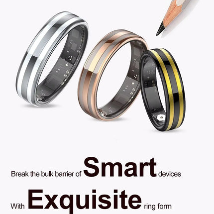 2026 Heart Smart Ring For Men Women  Rate Blood Pressure Monitor  Smartring 5ATM Waterproof Health Multi Sports Thin HR02 Ring