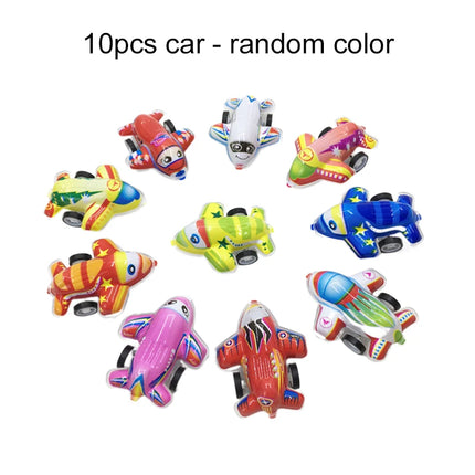 10/20pcs Pull Back Cars Plane Toys Cute Cartoon Plastic Toy Cars for Child Mini Car Model Funny Kids Toys Kindergarten Toys TMZ
