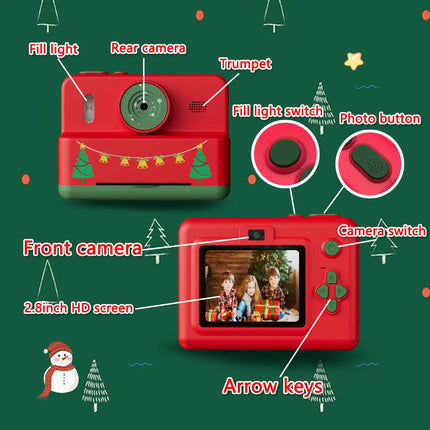 Children Digital Camera Instant Print for Kids Thermal Print Camera Instant Photo Printing Camera Video Toys Christmas present