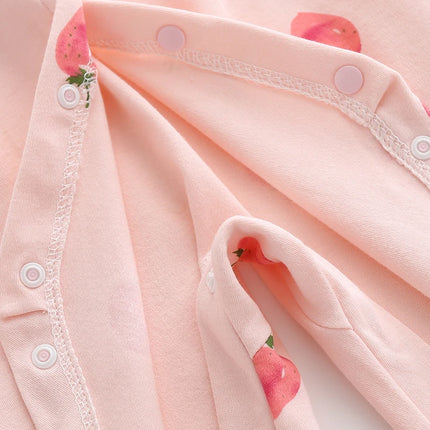 Full Moon Princess Outfit Autumn Thin Style Baby Girl Romper Infant Jumpsuit 0-1 Year Old Newborn Stylish Pure Cotton Crawling Suit