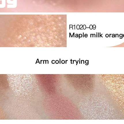 Gothic Red Brown Smoked Matte Eyeshadow Palette Smooth Shimmer Monochrome Eye Shadow Long-Lasting Brightening Silkworm Pigments