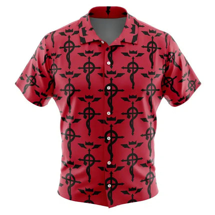 Koro-sensei Expressions Assassination Classroom Button Hawaiian Shirt All-match Casual Sports Summer Men