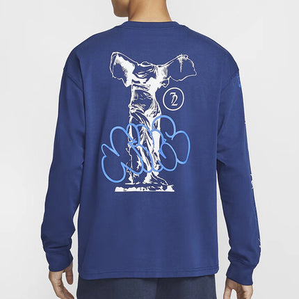 Nike Official Authentic New Men's Outdoor Sports Cartoon Graffiti Knit Long Sleeve HJ3306-492