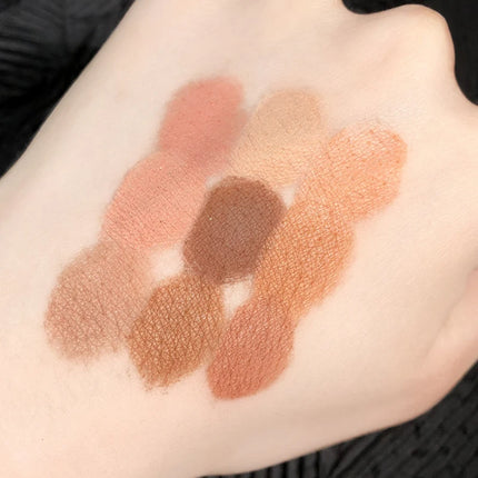 DIKALU Nine Color Eyeshadow Tray Nine Palace Grid Matte Pearl Summer Milk Tea Purple Peach Pink Fresh Niche