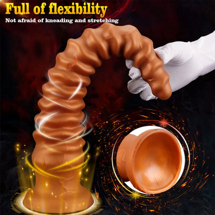 23 In Large Long Spiral Anal Plug Thrusting Butt Plug Training Anal Dilator Prostate Massager Adult Sex Toys For Women Men Gay