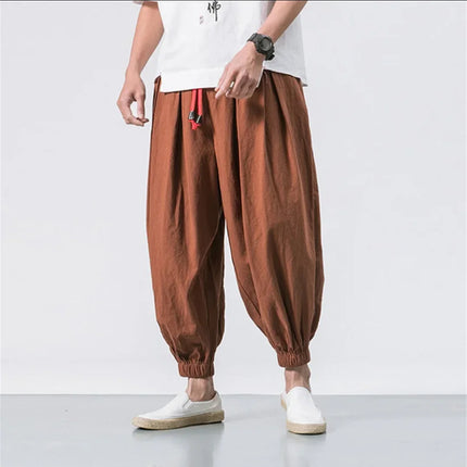 Men Loose Harem Pants Fashion Man Chinese Overweight Sweatpants Quality Casual Brand New Male Trousers