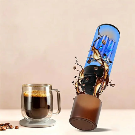 A29R Portable Espresso Machine Nano Car Coffee Maker For Large Capsules, Small Capsules Ground Coffee, Ideal For Hiking, Camping