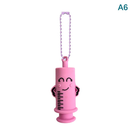 1PC Ampoule Bottle Opener Keychain - Syringe-Shaped Cutter Aid for Nurse Doctor Medication Vial Breaker"