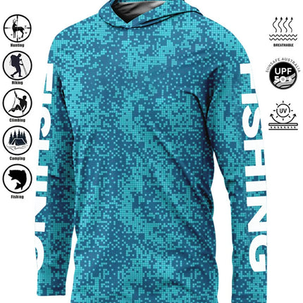 Fishing Shirt Hoodie,UPF 50+ Uv Protection Quick Dry Tops Breathable 2025 Outdoor Moisture Wicking Jersey Fishing Apparel shirts