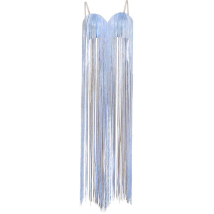 Nibber Club Long Tassel Camisole Women Invisible Straps Summer New Trend Hipster Beach Vacation Matching Fashion Sexy Tank Tops