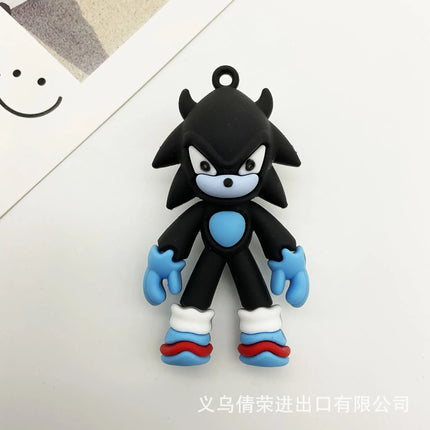 Sonic Keychain PVC Charm - Cute Car Bag Decoration Gift / Sonic Keychain PVC - Car Bag Decoration Gift