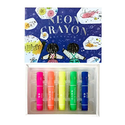 Kokuyo Crayons 5 Colors Ke-Ac29