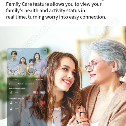 SR16 Smart Ring With Display Heart Rate Blood Oxygen Health Sleep Monitoring Step Counting Remote Photo Capture Bluetooth Ring