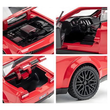 1: 32 Challenger Hellcat Alloy Model - with lighting and sound effects, ideal gift for boyfriends and young people