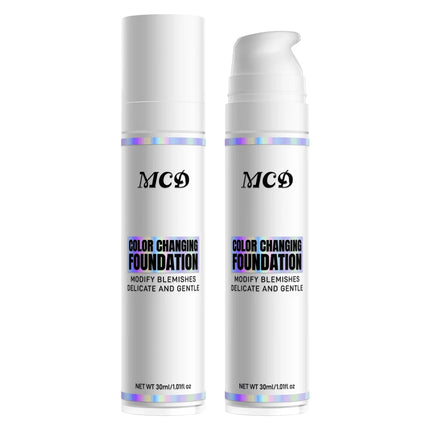 Color Changing Foundation for All Tones Skin Makeup Base Nude Face Full Cover Matte Concealer Long Lasting Liquid Foundation