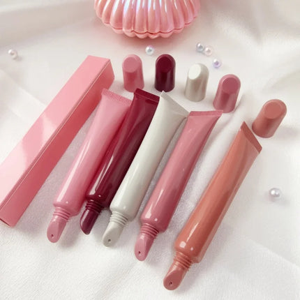 10-200pcs Empty 10ml Squeeze Tube Soft Hose Sample Bottle Eye Cream Lip Gloss Lip Oil Balm Cosmetic Container Packaging