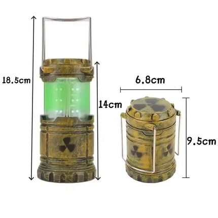 Mini Simulated Nuclear Reactor Lantern Handheld Camping Light Glow in Dark Night Lamp No Battery Needed Science Home Decor Gift