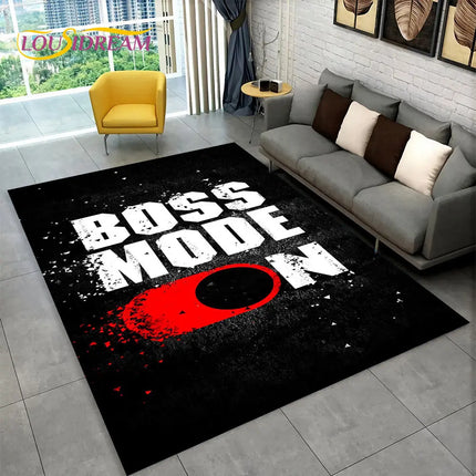 3D Cartoon Game Gamer Gamepad Large Area Rug, Carpet Rug for Living Room Kids Bedroom Sofa Doormat Decor, Child Non-slip Floor Mat