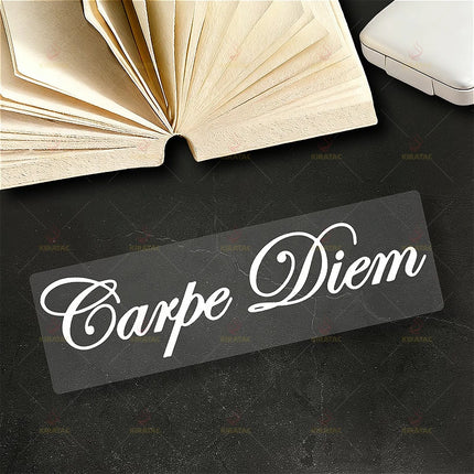 1pc Carpe Diem Motorcycle Stickers for Motorcycle Fairings Helmet Car Window Scooters Body Waterproof  Universal Vinyl Decals