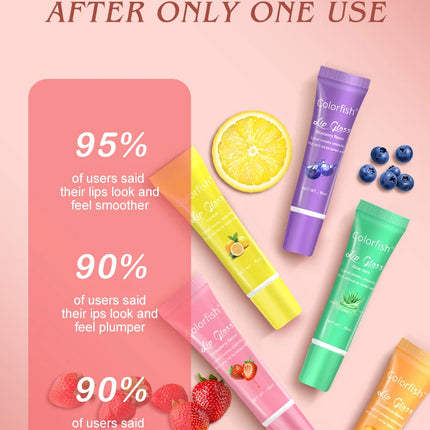 24PCS Flower and Fruit Lip Balm set moisturizes, improves lip condition and moisturizes Valentine's Day gift party gifts