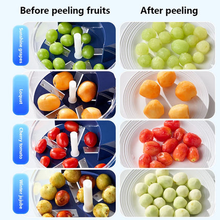 Automatic Electric Grape Peeler Machine Hands Free Skin Remover for Berries Fruits Fruit Prep Tool Effortless Peeling