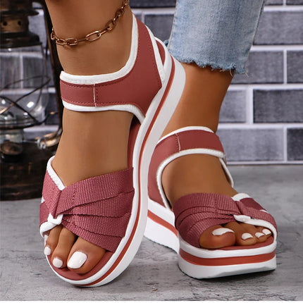 Heels Women's Sandals 2026 Wedge Heel Shoes For Woman Sandals Platform Shoes Summer Women Sandals Heeled Elegant Sandalias Mujer