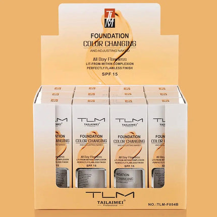 Warming Blush Liquid Foundation Temperature Color Changing Foundation, Naturally Blends Moisturizing Foundation Base Makeup 30ml