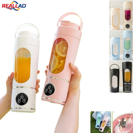 2026 New Upgrade New Household Charging MINI Portable Juice Maker Blender 700ML Large Capacity Digital Display Juice Cup 12-Blad