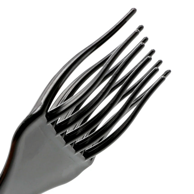 1PCS Black Insert Afro Hair Comb Plastic Wide Teeth Pick Hair Fork Comb Salon Professional African Styling Hairdressing Tool Men