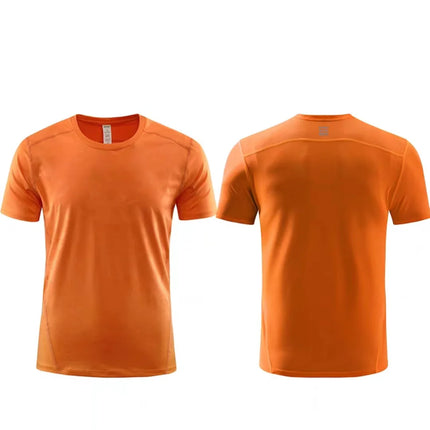 High-Quality Sport Quick-Drying T Shirt Custom Logo Round Neck Embroidery Polyester Print Personal Design Tops 2023