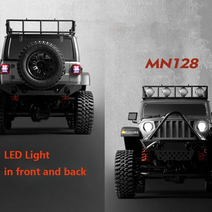  MN128 Full Scale RC CAR Model Remote Control Car Wrangler Jeep 4WD Climbing Car Simulation Off Road Vehicle Toy