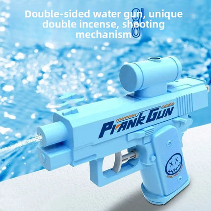 Double directional water gun for pranks, a fun prop for pranks, suitable for prank enthusiasts, funny gifts, and party props