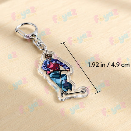 Singer Oliver Tree Keychain for Accessories Bag Charm Ugly Is Beautiful Boy Music Key Chain Ring Jewelry Friends Gifts