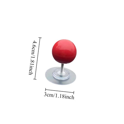 1PC Creative joystick ball switch sticker Red ball wall stickers Black ball switch decoration Switch decorative small ornament