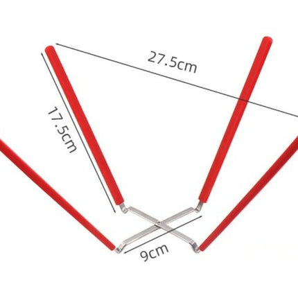Cooling Stainless Steel 4 Prong Design Silicone Protection Collapsible Baking Rack Metal Cake Rack Baking Tool