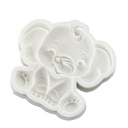 Baby Elephant Silicone Sugarcraft Mold Chocolate Cupcake Baking Fondant Cake Decorating Tools