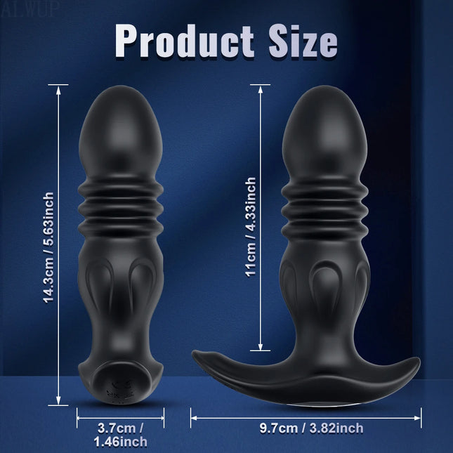 Anal Plug Vibrator Gay Massager Anal Toy Butt Plug Stimulator Masturbation Tools Penetration Anal Vagina Vibrator Men Women 18