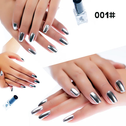 Metal Colour Nail Gel Polish Semi Permanent Mirror Gel Varnish Base Top Coat UV Gel Varnish Soak Off Nails Art Glue Nail Polish
