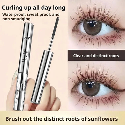Maxfit Steel Tube Mascara Waterproof Silk Fiber Mascara Black Brown Long Curling Eyelash Extensions Non-Clumping Eye Make Cosmet