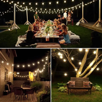 Solar Crystal Globe LED String Lights 60 LED 8 Lighting Modes IP65 Fairy Light Christmas Garland For Garden Party Decor