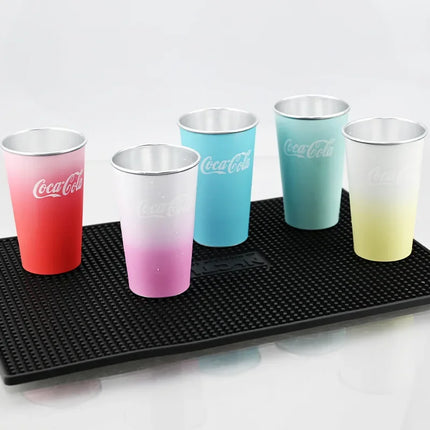 470ml Portable Aluminum Mug-CocaCola Cups ColorChanges When Cool Perfect for Cold Sensation Outdoor Camping Beer Cold DrinksCup