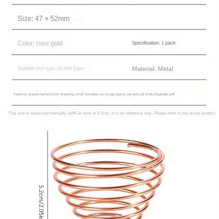 Elegant Stainless Steel Beauty Sponge Stand - Hygienic, Space-Saving Makeup Egg Holder & Dryer
