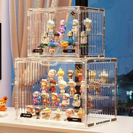 Transparent Miniature Display Box Containerized Designs Acrylic Storage Box Collectible Figures And Blind Box Storage Box
