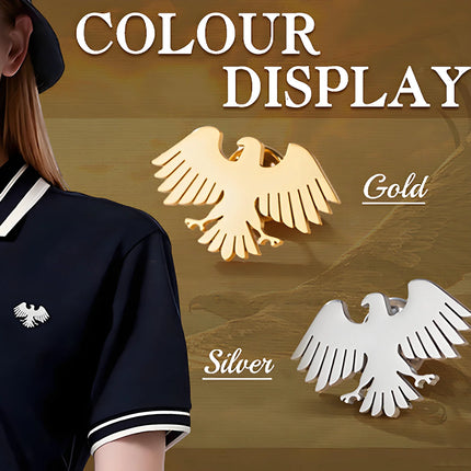 New Syria Eagle Brooch Stainless Steel Syrian Emblem Lapel Pin for Women Men Suit Shirt Badge Animal Accessories Gift