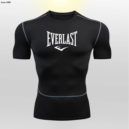 Men's Fit T-shirt Heat Dissipation Tight Fitting Skin-Friendly Athletic Compression Fitness Tee Ultra Thin Quick-drying GYM Tops