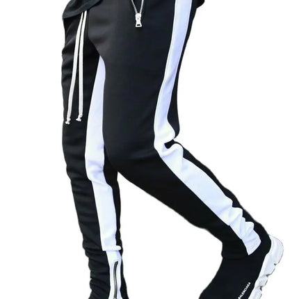 Men Joggers Sweatpant Fashion Striped Tactical Pants Man Sportswear Mens Tracksuits Sweat Trousers Black Hip Hop Pants 2026 Z1A1