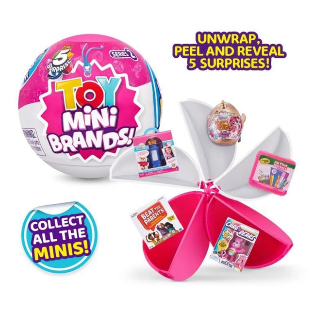 New 5 Surprise Mini Brands Series 2 Mystery Capsule Mini Brands Toys Miniature Toys Mystery Blind Box Series 3 Christmas Gifts