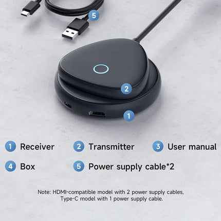 Hagibis Wireless HDMI-compatible Transmitter and Receiver Enterprise 4K Extender Kit Display Adapter Dongle Casting Video Audio